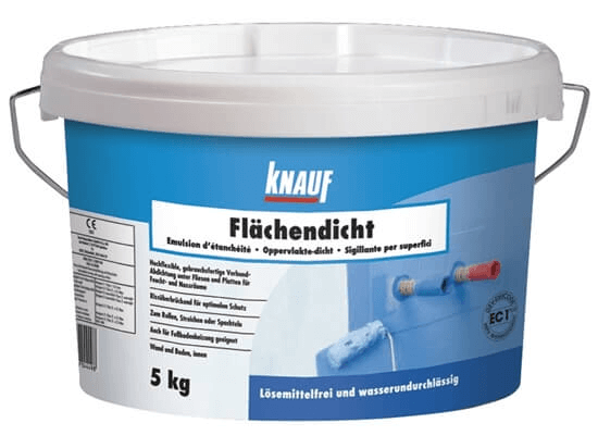 ჰიდროიზოლაცია Knauf Flachendicht 5კგ — თხევადი ჰიდროიზოლაცია